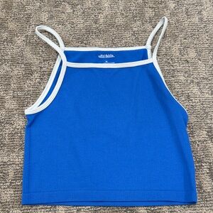 Wild Fable Cobalt Blue Camisole with White Edging